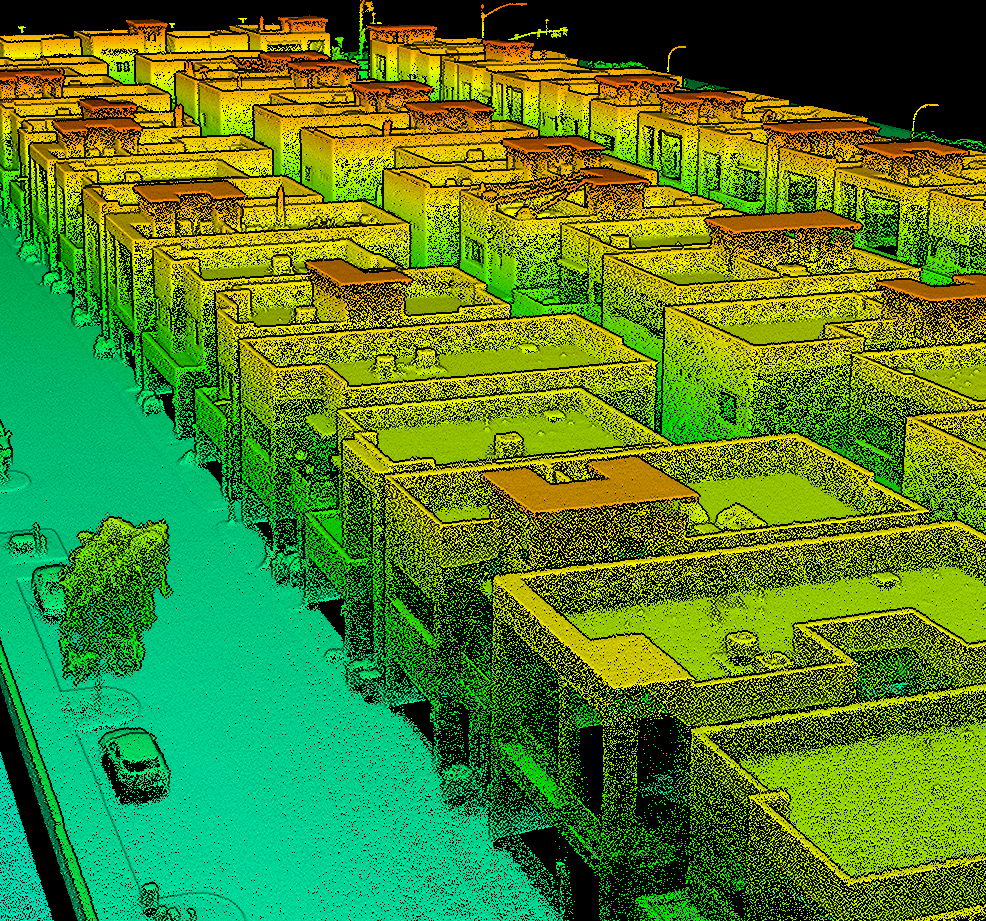 LiDAR terrain map produced from drone survey data